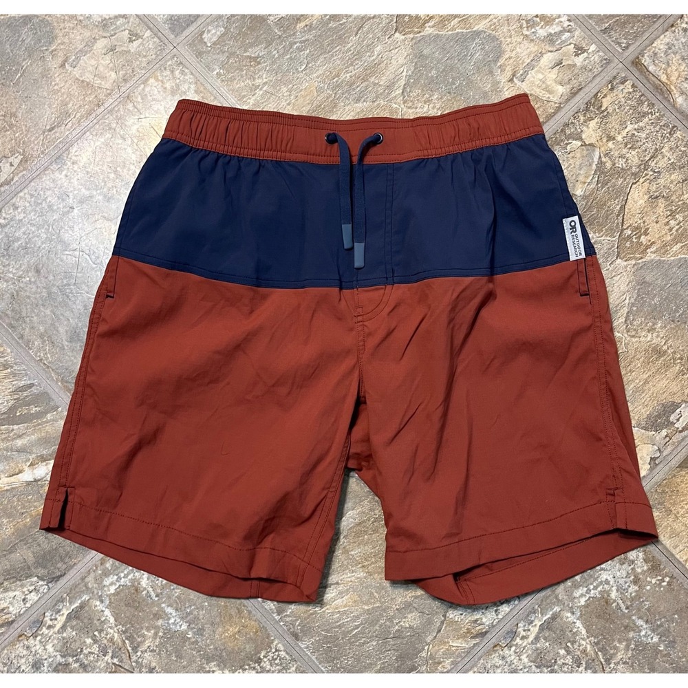 Outdoor Research Zendo Multi Shorts Mens Small Brick Blue New Hiking Active 7"